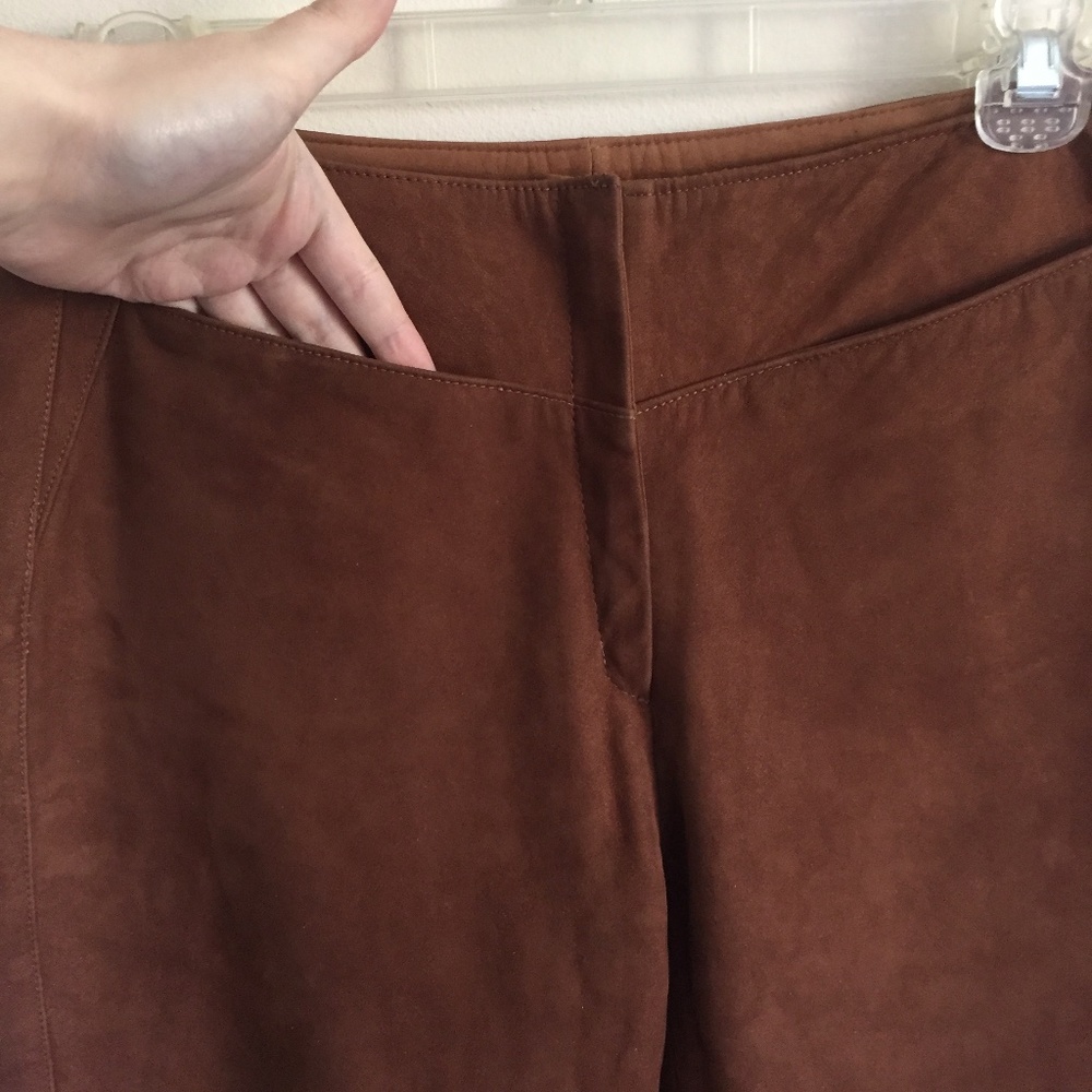 Vintage PLAYBOY Brown Suede Pants NWT - Picture 6 of 9